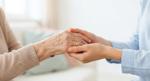 Hands holding each other