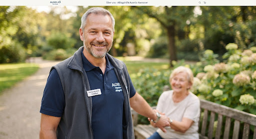 Caregiver with elderly person